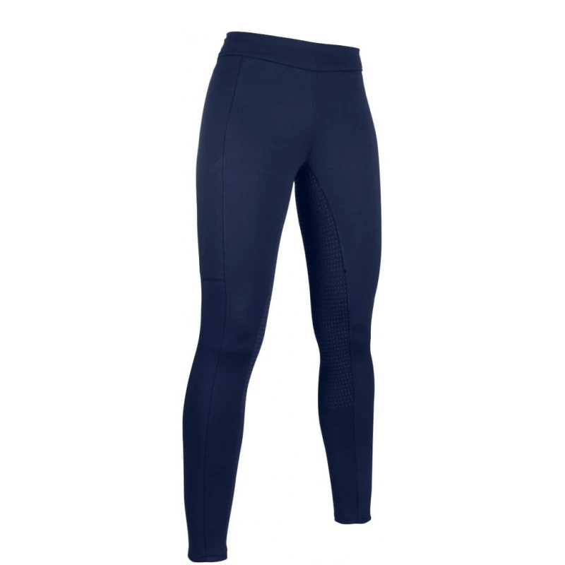 HKM legginsy bryczesy dziecięce jeździeckie zimowe Cosy Style-Granat