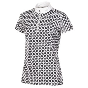 Schockemohle koszulka konkursowa Louisa Style - White/Dark blue