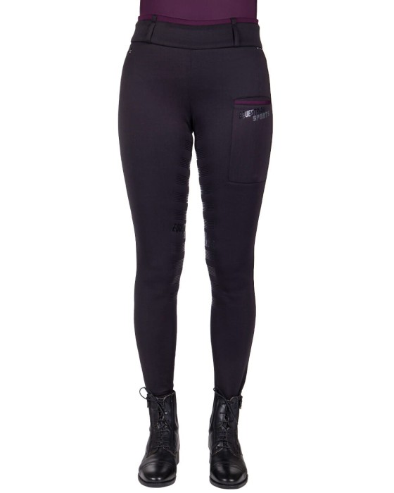 Qhp legginsy jeździeckie World Tour - czarne