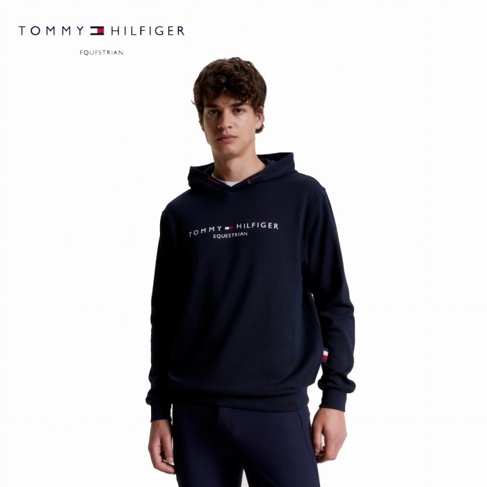 Tommy Hilfiger męska bluza jeździecka z kapturem Williamsburg Graphic - Desert Sky