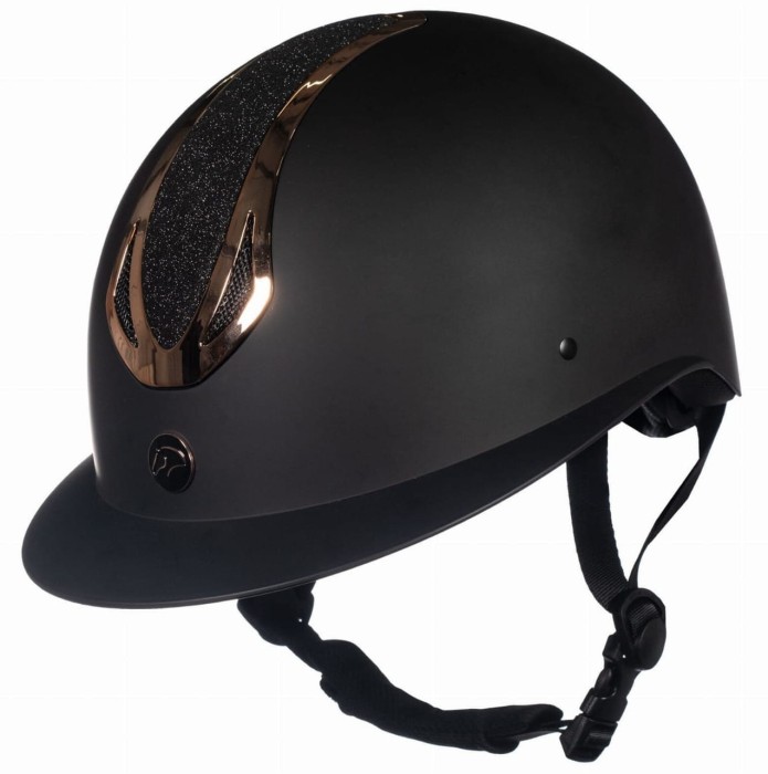 HKM Kask Illusion - czarny/rose gold