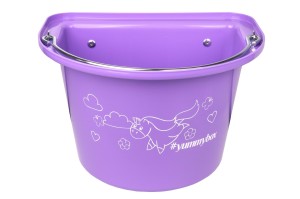 Kerbl żłób na paszę z zawiesiem i pałąkiem Yummy, 12 l, lawendowy