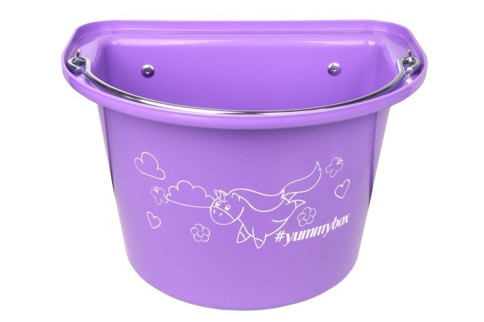 Kerbl żłób na paszę z zawiesiem i pałąkiem Yummy, 12 l, lawendowy