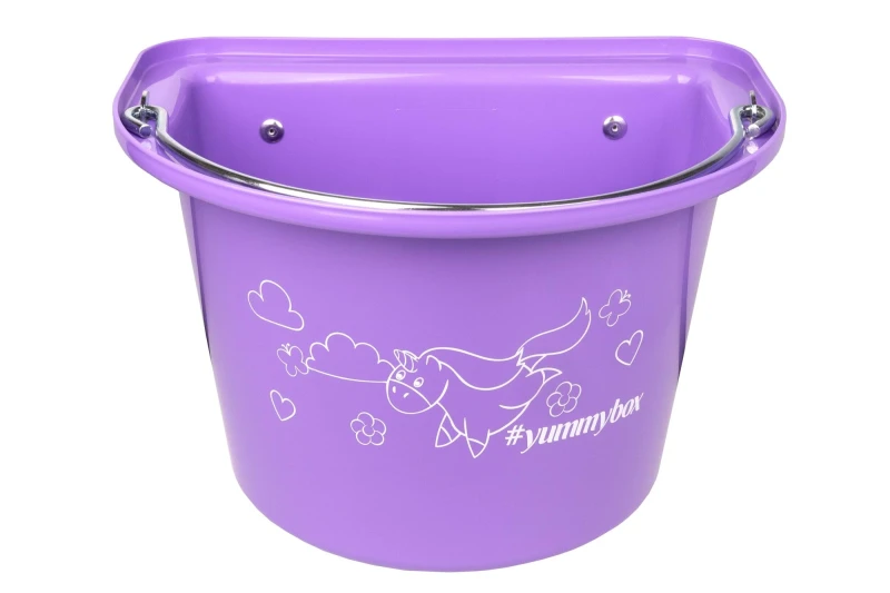 Kerbl żłób na paszę z zawiesiem i pałąkiem Yummy, 12 l, lawendowy
