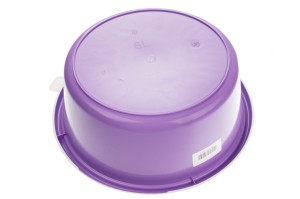 Kerbl zestaw miska na paszę, 6 l, lawendowa + pokrywka do miski Yummy