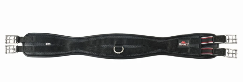 Start popręg PCV elastic z gumami - czarny