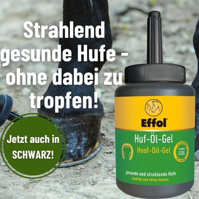 Effol Hoof-Oil Gel olej do kopyt w żelu - do czarnych kopyt