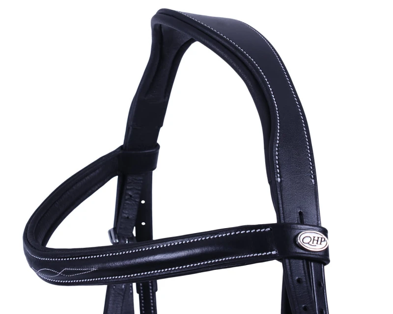QHP ogłowie Luxury Stitched