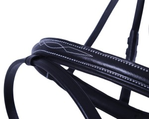 QHP ogłowie Luxury Stitched