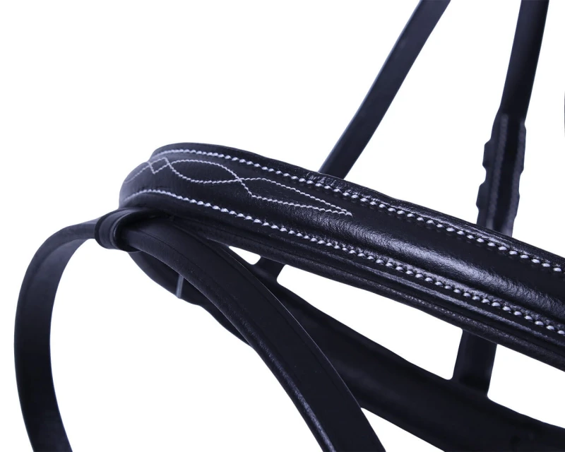 QHP ogłowie Luxury Stitched