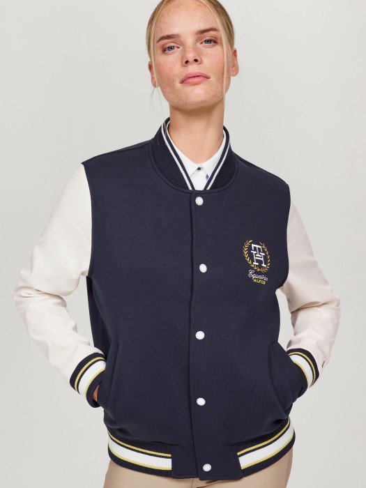 Tommy Hilfiger Equestrian Damska Kurtka College Mayfield - Desert Sky