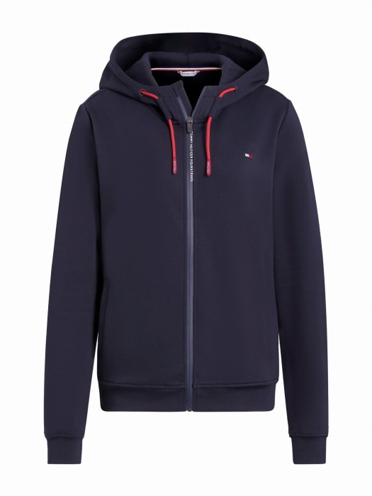Tommy Hilfiger Equestrian damska bluza jeździecka Kingston Zipup - Desert Sky