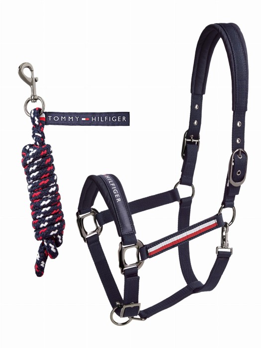 Tommy Hilfiger Equestrian kantar z uwiązem - Desert Sky
