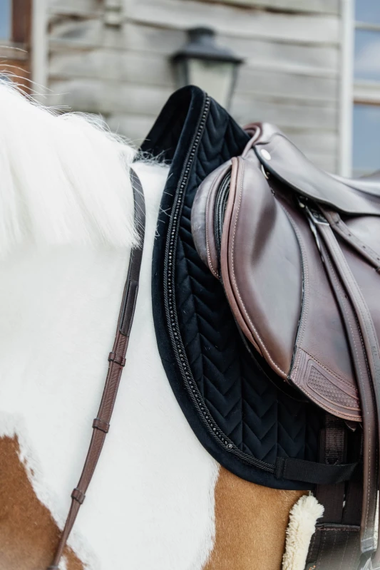 Kentucky czaprak Velvet Pearls - Black