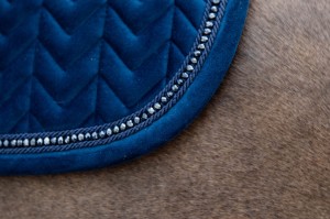 Kentucky czaprak Velvet Pearls - Navy