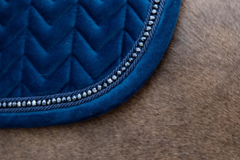 Kentucky czaprak Velvet Pearls - Navy