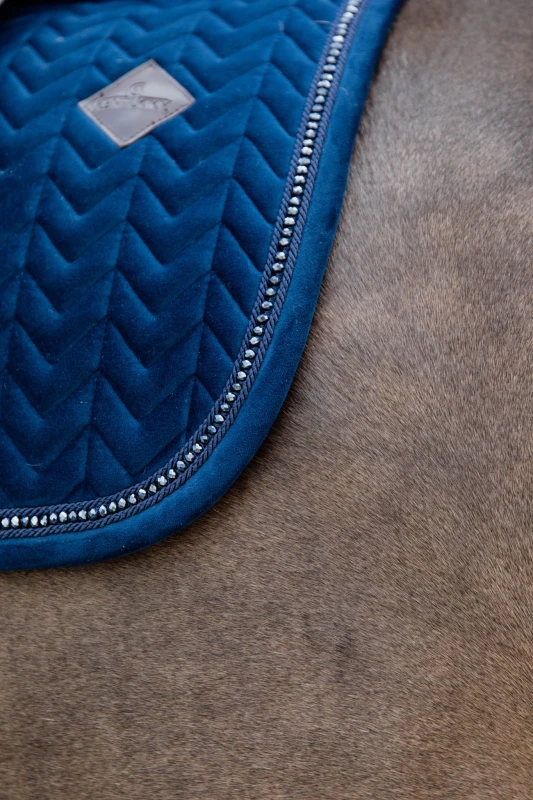 Kentucky czaprak Velvet Pearls - Navy