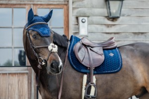 Kentucky czaprak Velvet Pearls - Navy