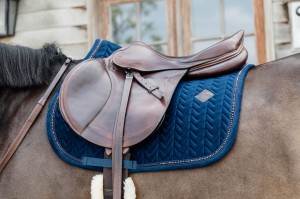 Kentucky czaprak Velvet Pearls - Navy