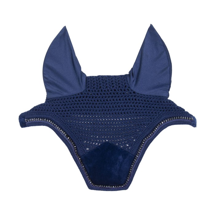 Kentucky nauszniki Wellington Velvet Pearls - Navy