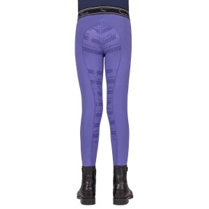 Qhp legginsy dziecięce Eden Junior z pełnym lejem silikonowym - Purple Sunset