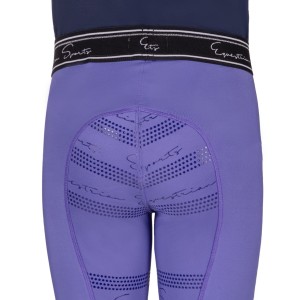 Qhp legginsy dziecięce Eden Junior z pełnym lejem silikonowym - Purple Sunset