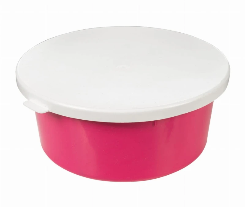 HKM miska na paszę z pokrywką Excellent 5L - różowa