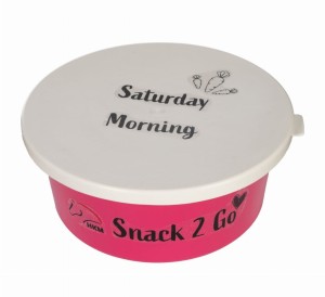 HKM miska na paszę z pokrywką Excellent 5L - różowa