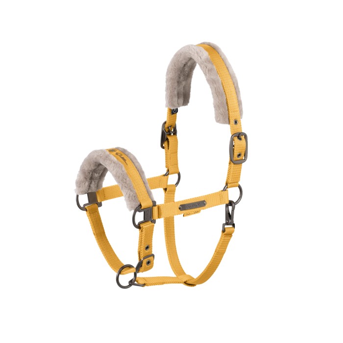 Eskadron kantar Double Pin Faux Fur Platinum 25 - Golden Yellow