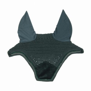 Kentucky nauszniki Wellington Velvet Pearls - Pine Green