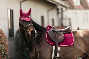 Kentucky czaprak Velvet - Fuchsia