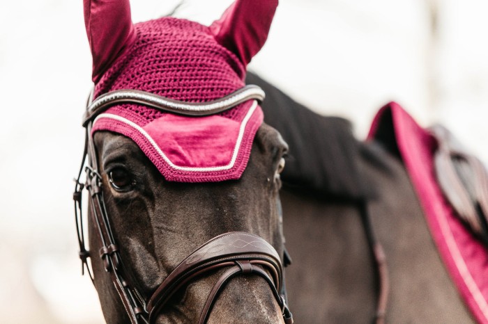 Kentucky nauszniki Wellington Velvet - Fuchsia