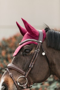 Kentucky nauszniki Wellington Velvet - Fuchsia