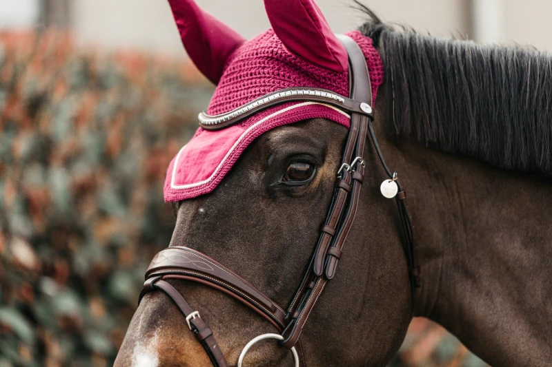 Kentucky nauszniki Wellington Velvet - Fuchsia
