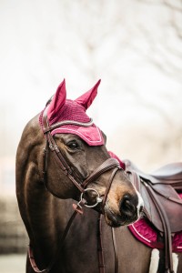 Kentucky nauszniki Wellington Velvet - Fuchsia