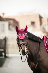 Kentucky nauszniki Wellington Velvet - Fuchsia