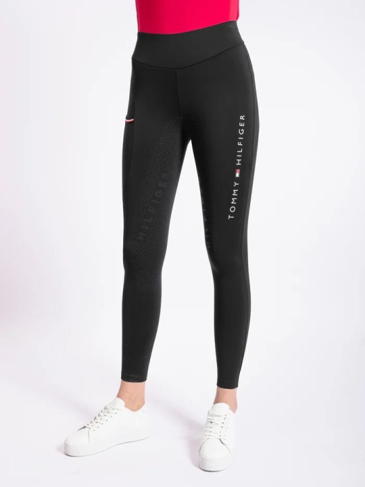 Tommy Hilfiger legginsy Elmira Winter Full Grip - Black