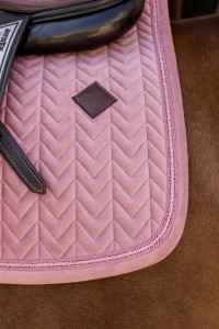 Kentucky czaprak Velvet Mini Pearls - Old Rose