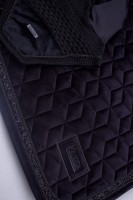 Kentaur czaprak z nausznikami Samet - Czarny