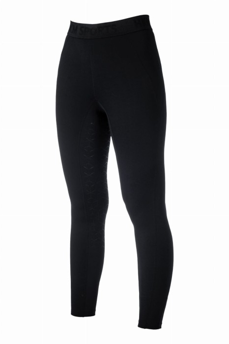 HKM damskie legginsy jeździeckie Tabea - Czarne