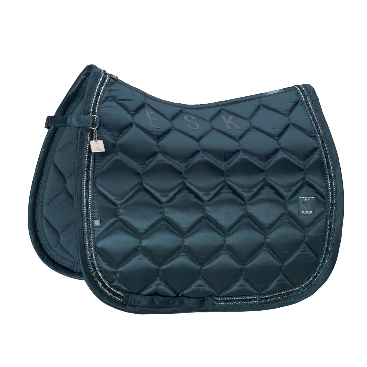 Eskadron czaprak ujeżdżeniowy Satin Frills Classic Sports 26 S/S - Ocean
