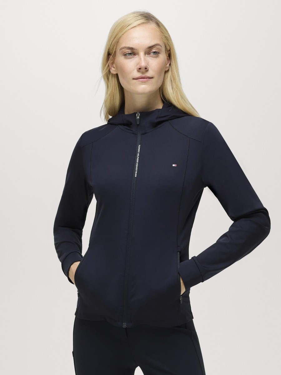 Tommy Hilfiger Equestrian damska bluza jeździecka przeciwwiatrowa Nevada - Desert Sky