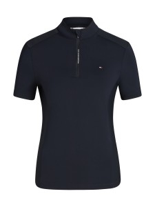 Tommy Hilfiger Equestrian damska koszulka jeździecka Palma 1/4 Zip - Desert Sky