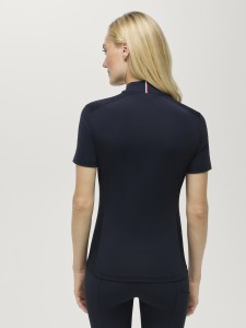 Tommy Hilfiger Equestrian damska koszulka jeździecka Palma 1/4 Zip - Desert Sky