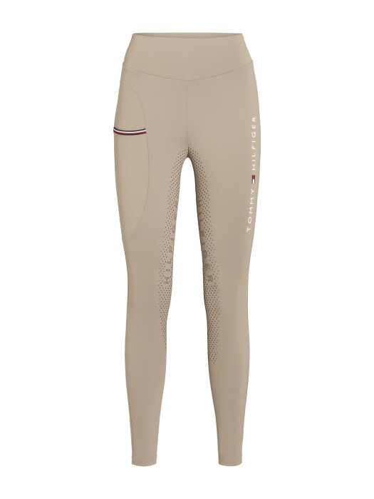 Tommy Hilfiger Equestrian legginsy jeździeckie Elmira pełny lej - Beige