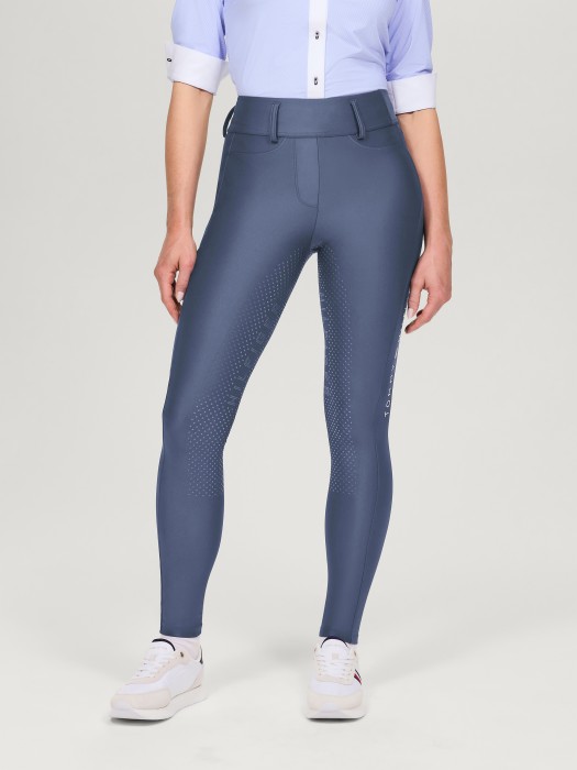 Tommy Hilfiger Equestrian legginsy jeździeckie Highland Hybrid - Faded Indigo