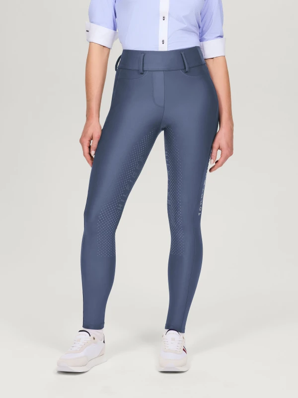 Tommy Hilfiger Equestrian legginsy jeździeckie Highland Hybrid - Faded Indigo