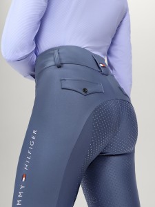 Tommy Hilfiger Equestrian legginsy jeździeckie Highland Hybrid - Faded Indigo