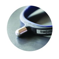 Freejump ostrogi Spur'One Round End 15mm Czarne/Niebieskie