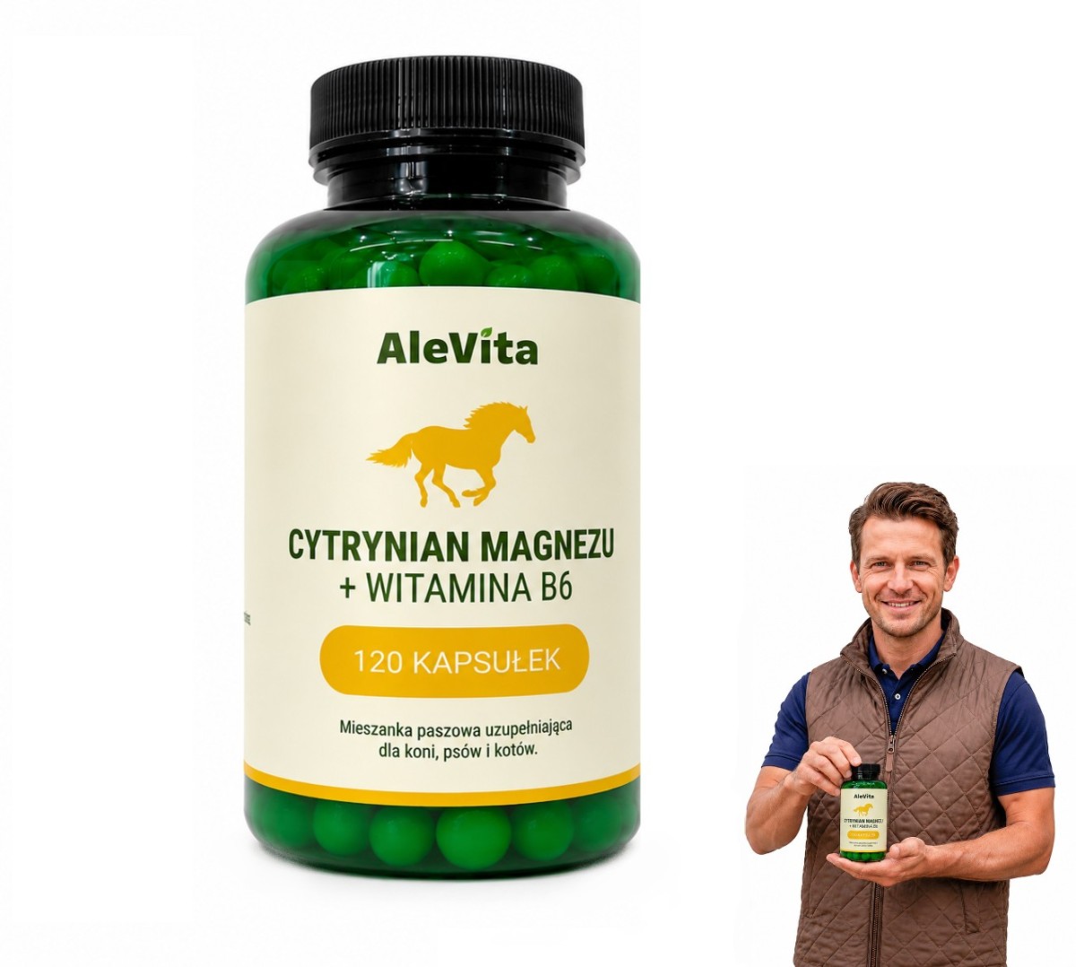 AleVita Cytrynian Magnezu 800 mg + Witamina B6 667 µg